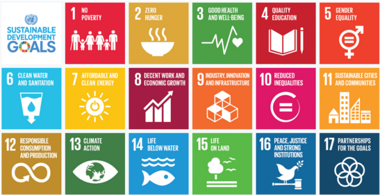 UN Sustainable goals infographic