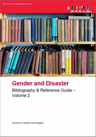 Report cover Reference Guide Gender and Disaster