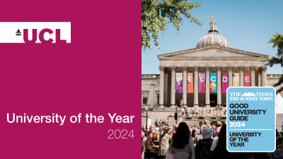 UCL named University of the Year 2023