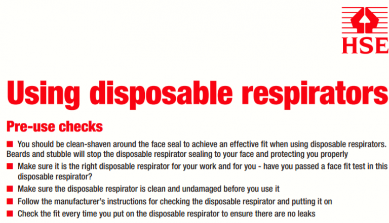 Using Disposable Respirators