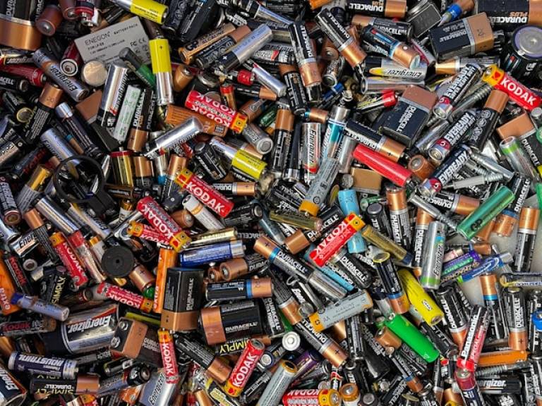 Assorted colour batteries