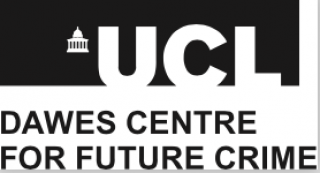Logo that reads UCL Dawes center for future crime in black and white