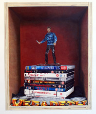 Michael Andrew Page, "Mrs Vorhees, Plinth of DVD's, Megadeth T-Shirt in Wooden Niche, 2011, 2012