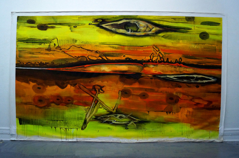 <p>Untitled (The big painting project), 2012, oil on canvas, 400 x 250 cm</p>