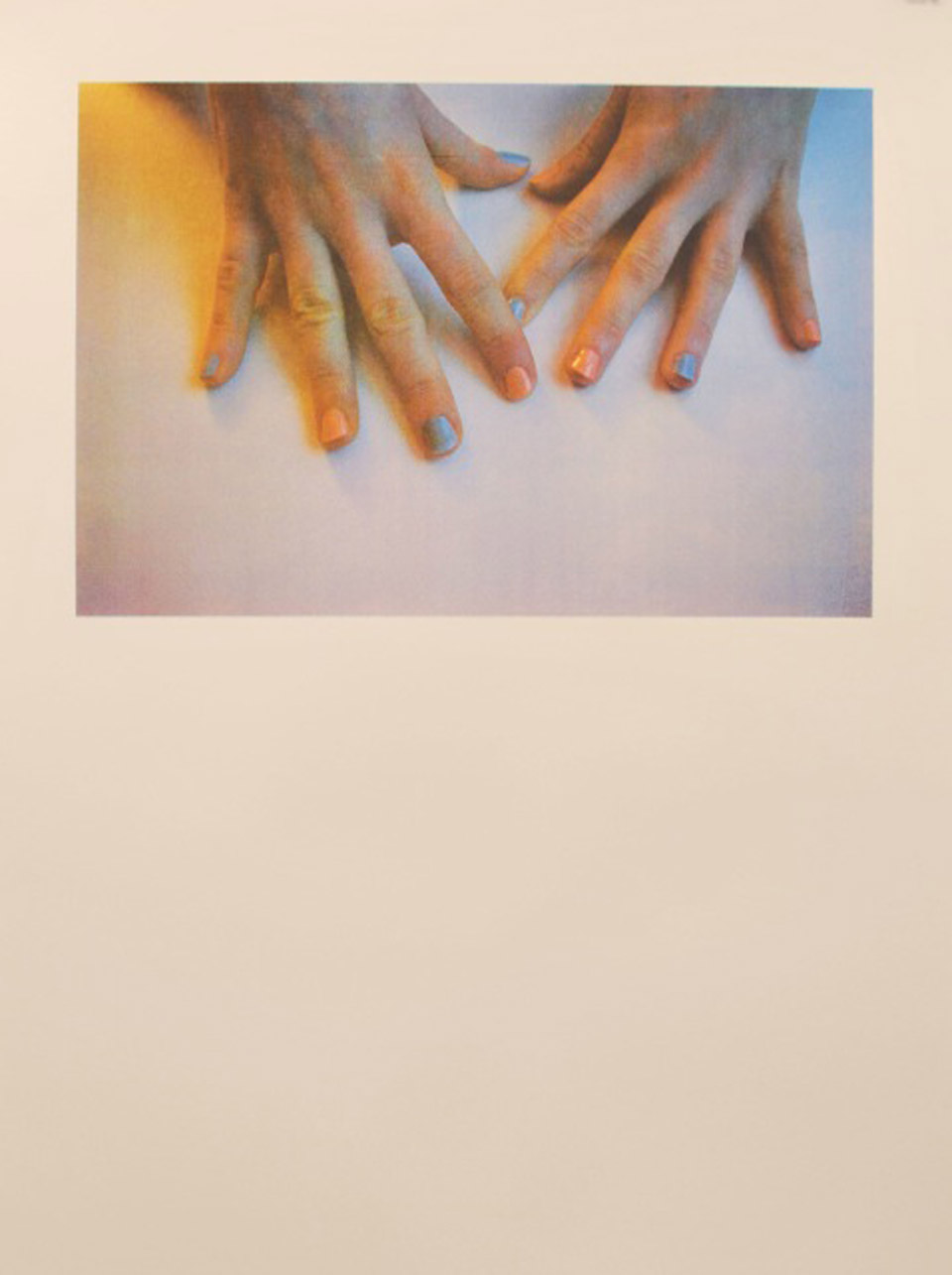 <p>Fingers, 2013, screen print on paper, 60 x 70 cm</p>
