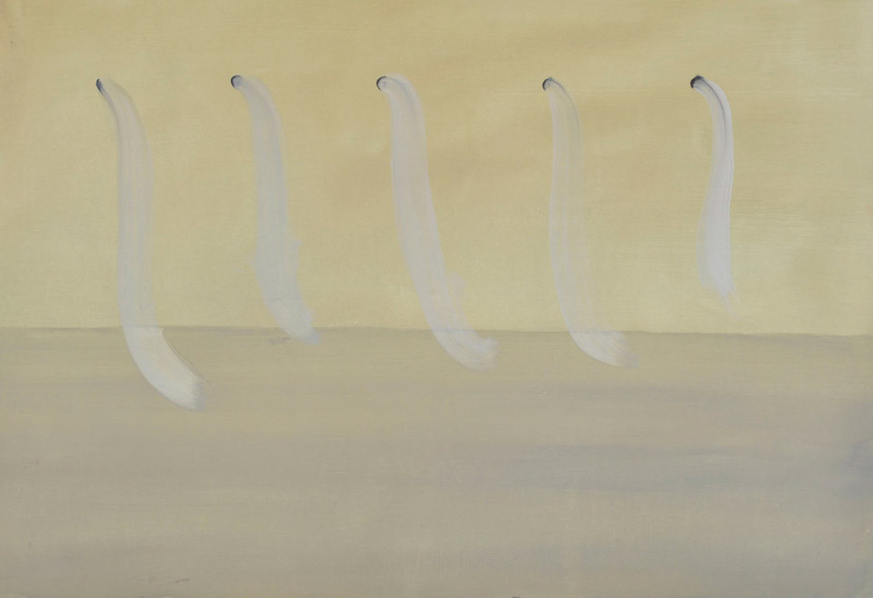 <p>Tails, 2013, oil on paper, 40 x 60 cm</p>