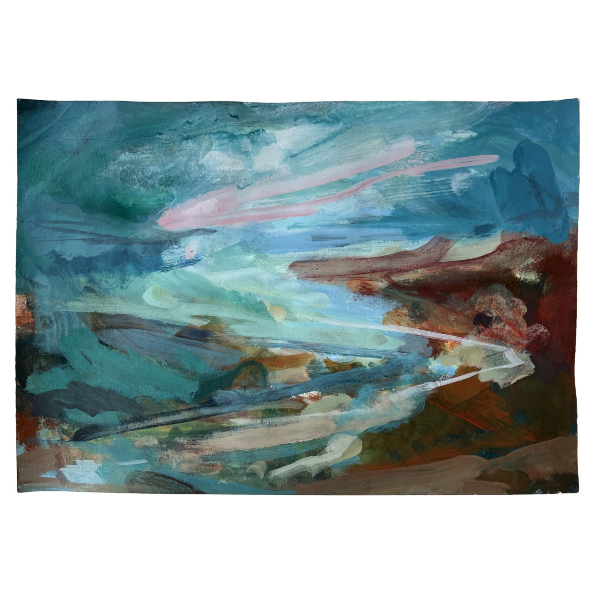 'shades and rocky falls’ colour study
