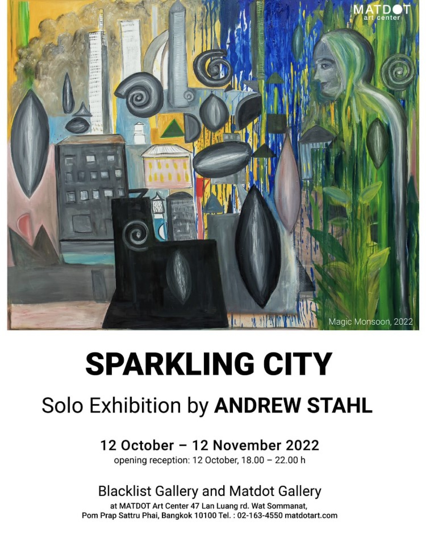 Poster for Sparkling City, Andrew Stahl. October - November 2022