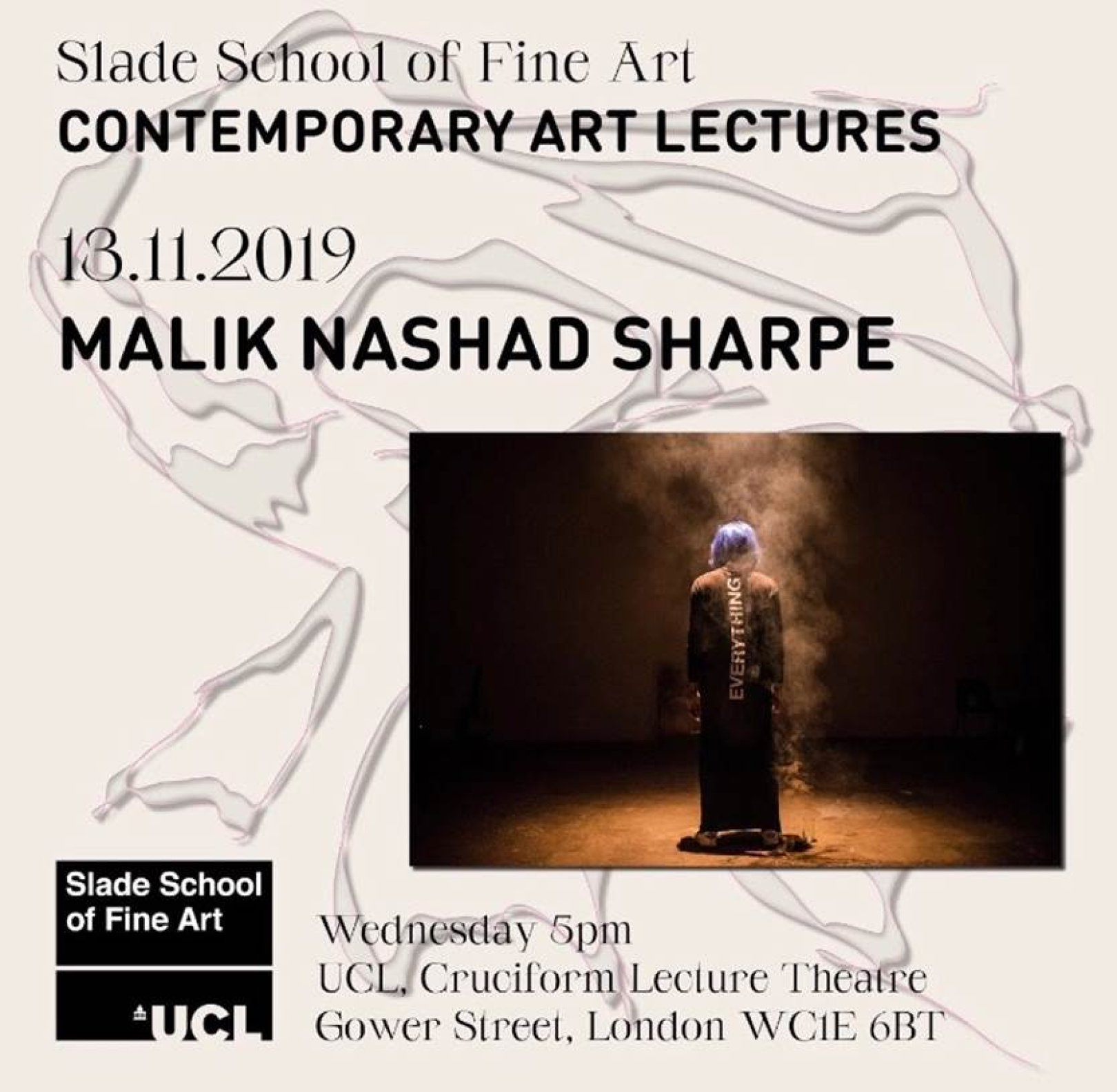 Malik Nashad Sharpe, Contemporary Art Lecture poster