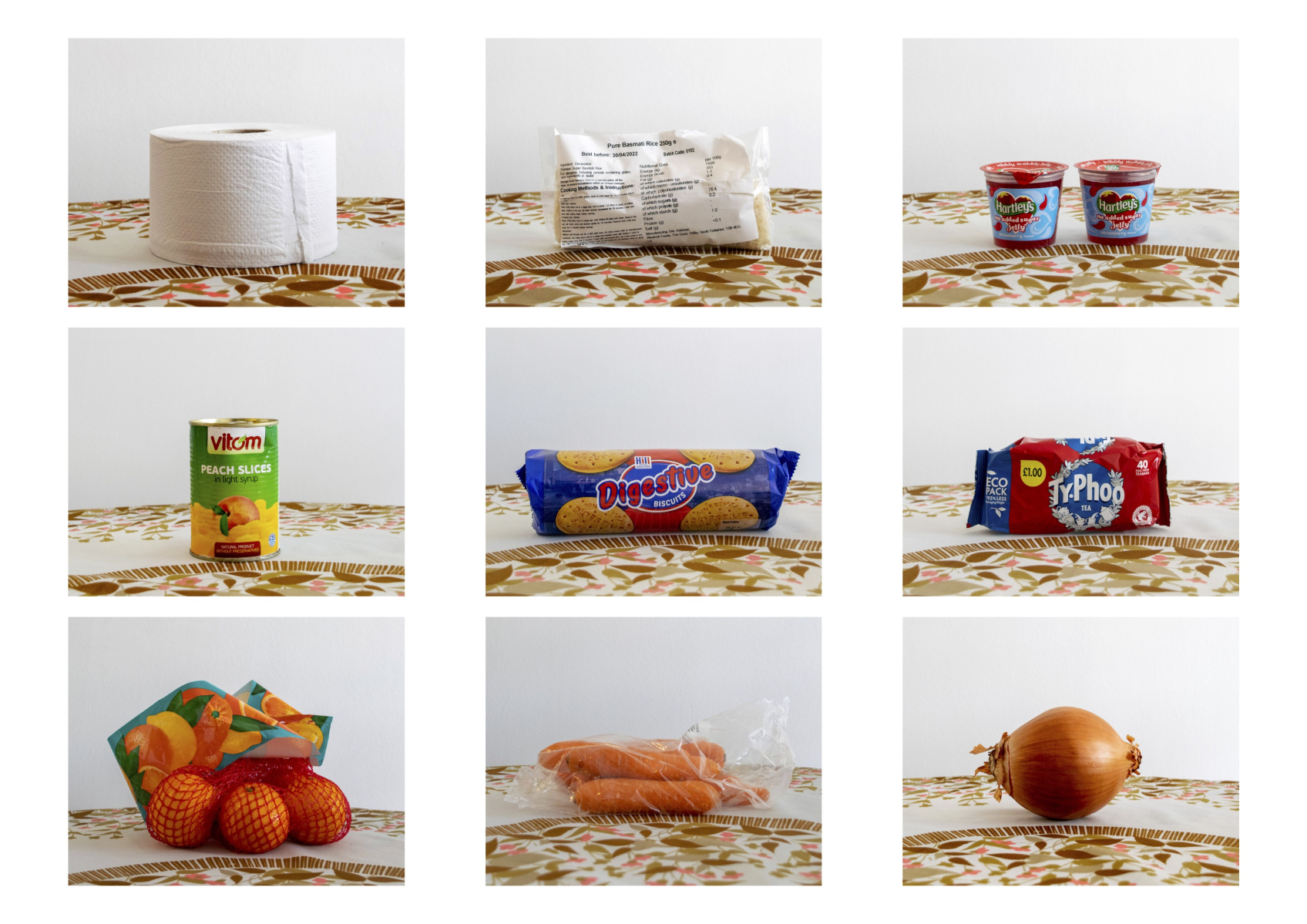 Selected images from series Emergency Food Package