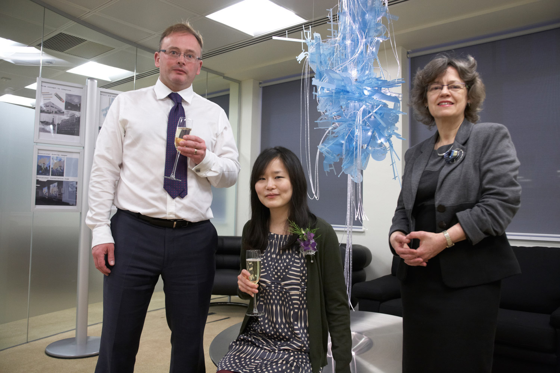 Jee Hee Park with David Lockwood CEO and Gill Bloomfield