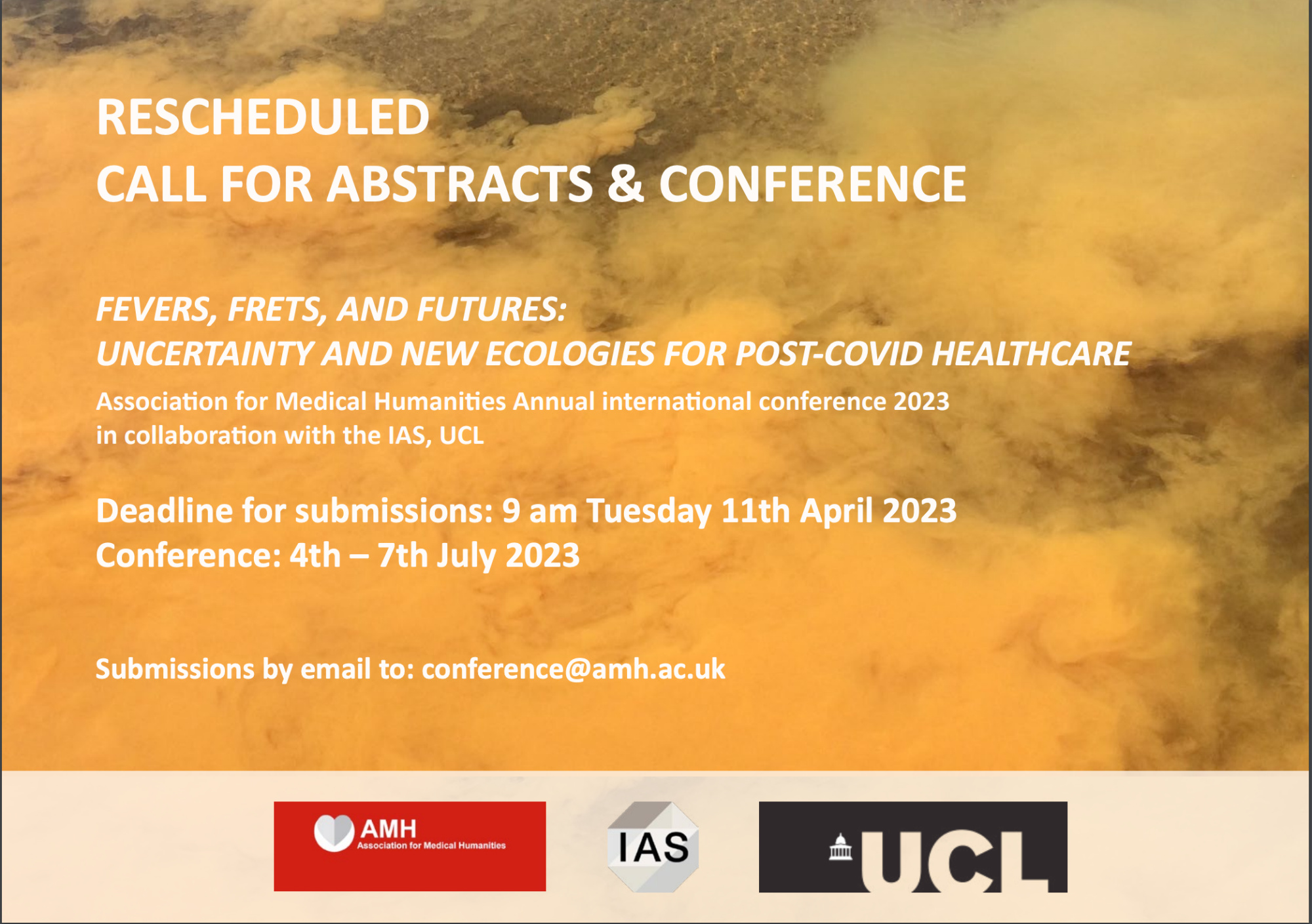 Poster for Fevers. Frets and Futures: Uncertainty and New Ecologies for Post-Covid Healthcare