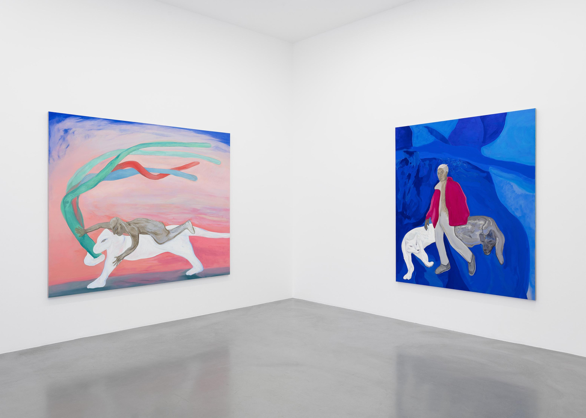 Paolo Salvador, installation shot from Perrotin Gallery