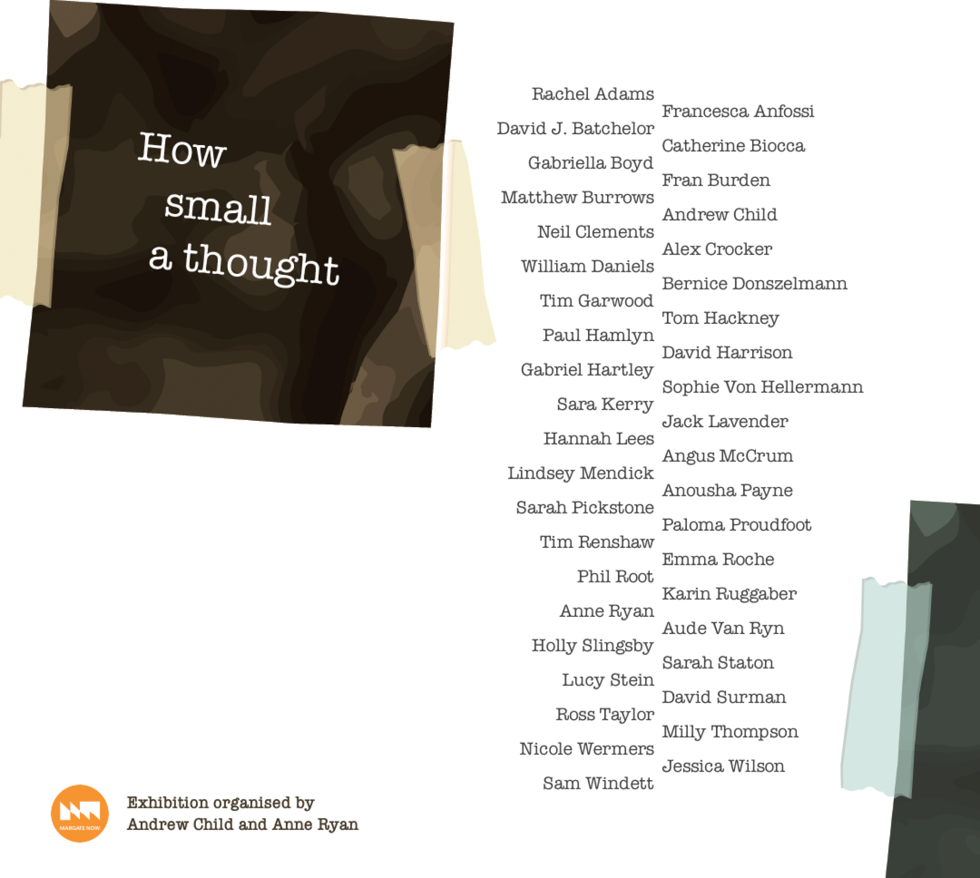 How small a thought poster  - Margate Festival
