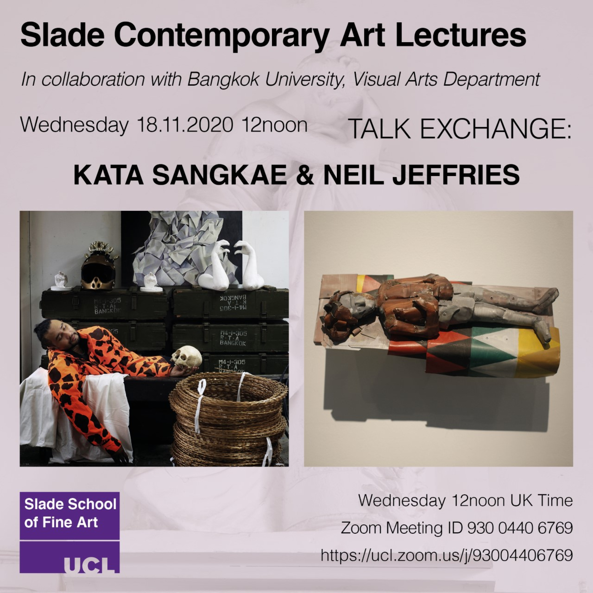 Talk Exchange: Kata Sangkae & Neil Jeffries, Contemporary Art Lecture, 2021