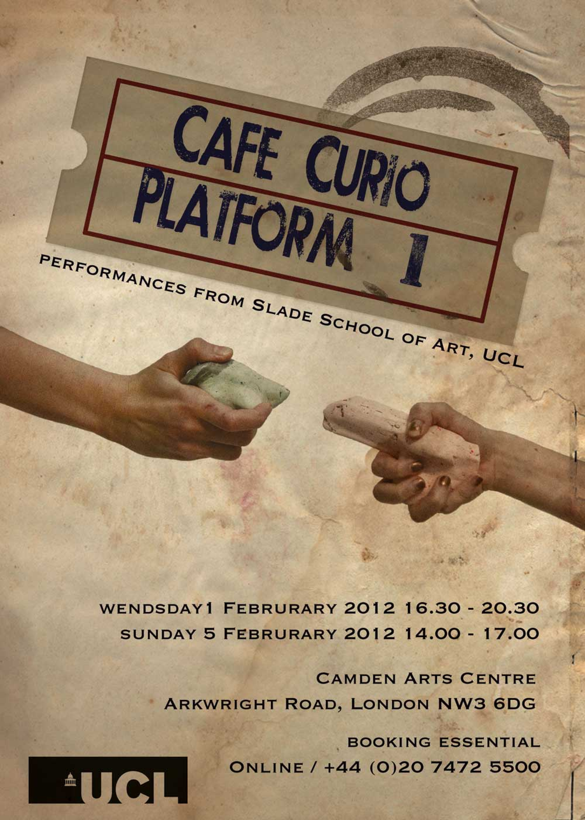 Platform 1: Cafe Curio, Camden Arts Centre Poster