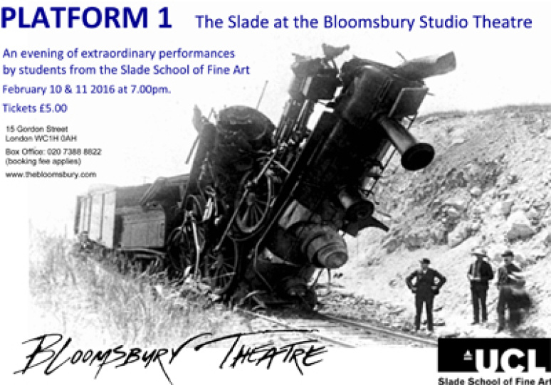 Platform 1 The Slade at the Bloomsbury Studio Theatre Poster