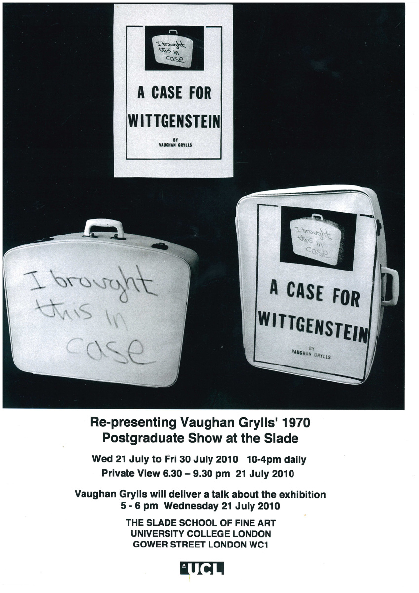 Summer School poster: Representing Vaughan Grylls' 1970 Postgraduate Show at the Slade, 21 - 30 July + talk 21 July 2010