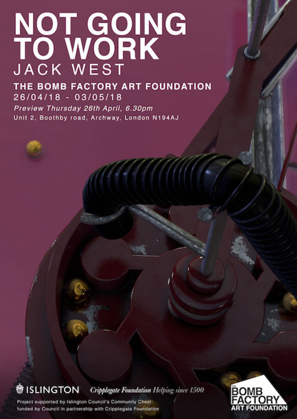 Jack West, Not going to work poster