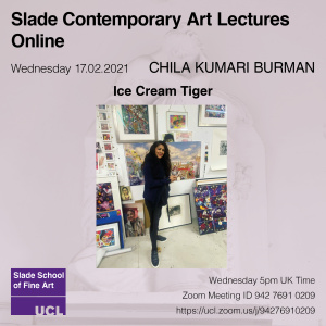 Chila Kumari Singh Burman Contemporary Art Lecture poster 2021