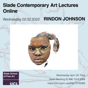 Rindon Johnson, Contemporary Art Lecture poster