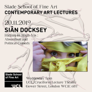 Sian Docksey, Contemporary Art Lecture poster