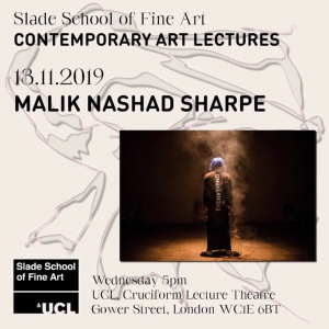 Malik Nashad Sharpe, Contemporary Art Lecture poster