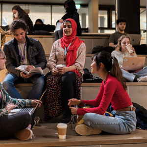 Students in UCL Student Centre
