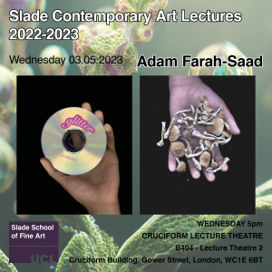 Contemporary Art Lecture, Adam Farah-Saad poster