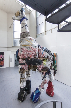 Performance titled R.U.S.S.E.L.L. as part of spacesuits for animals