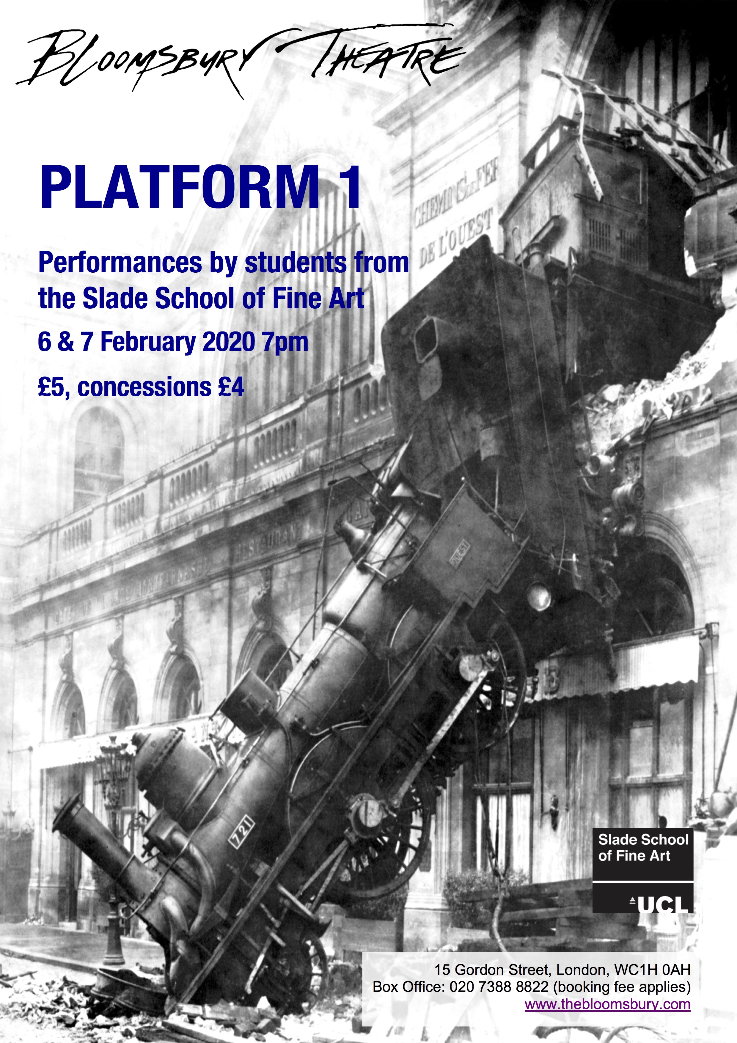 Platform 1, 2020 - Bloomsbury Theatre