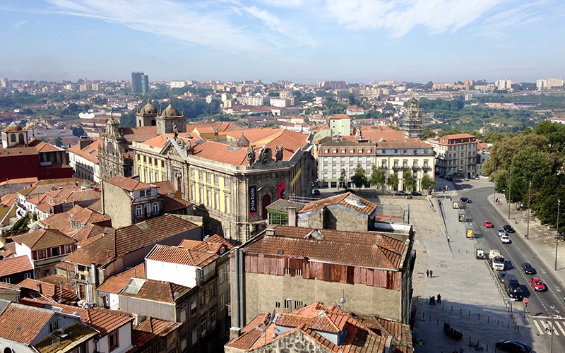 Porto, view from Clergios Tower