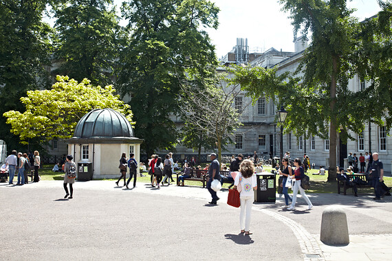 Front quad in summer