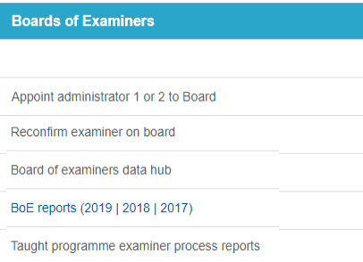 Boards of Examiners
