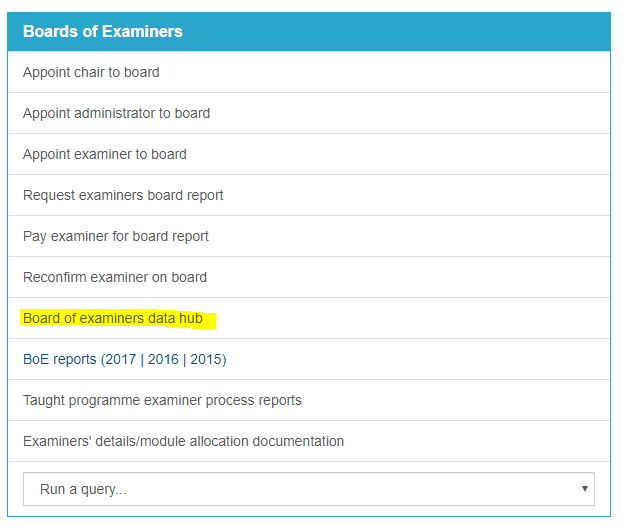 Boards of Examiners Data Hub