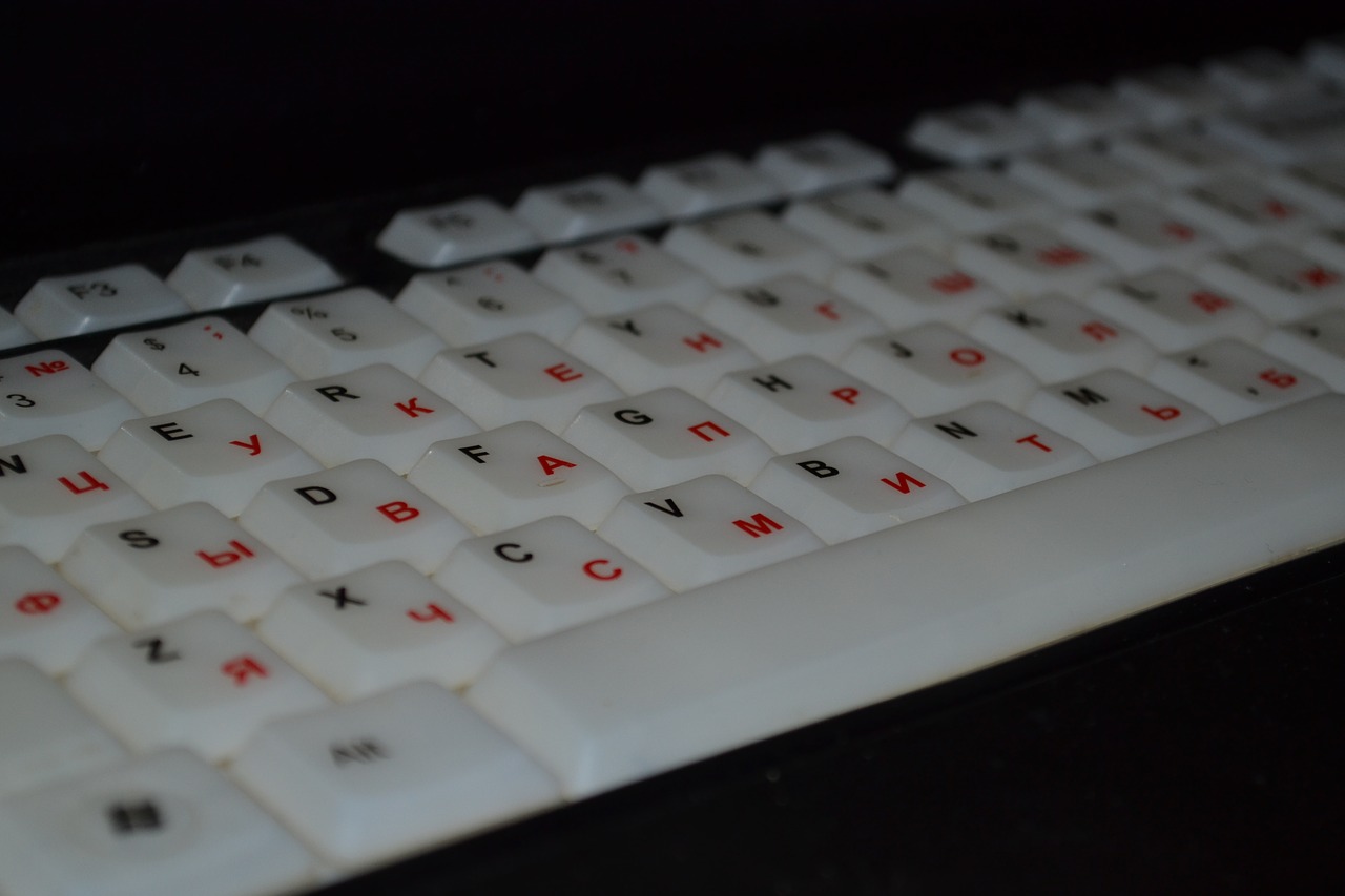 Cyrillic alphabet keyboard