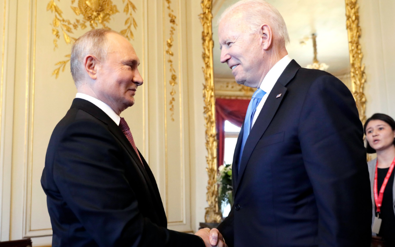 Putin and Biden in Geneva 2021