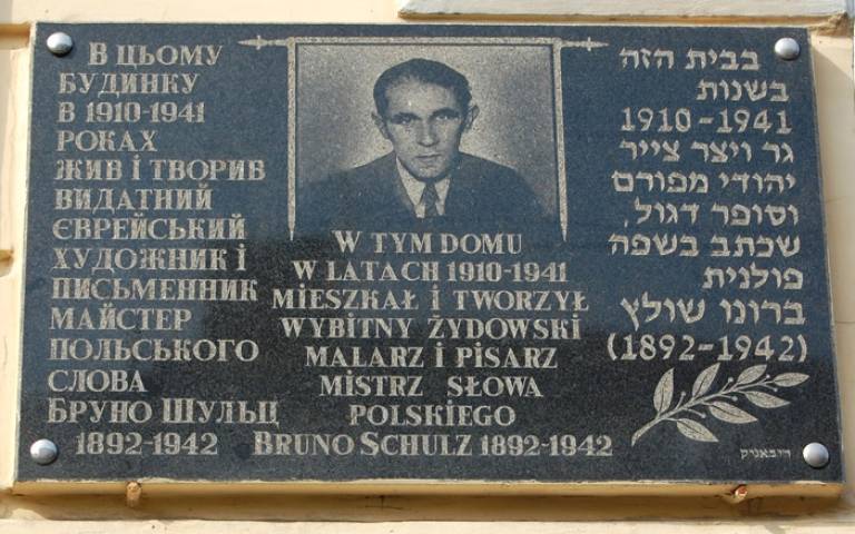 Bruno Schulz's memorial in Drohobycz