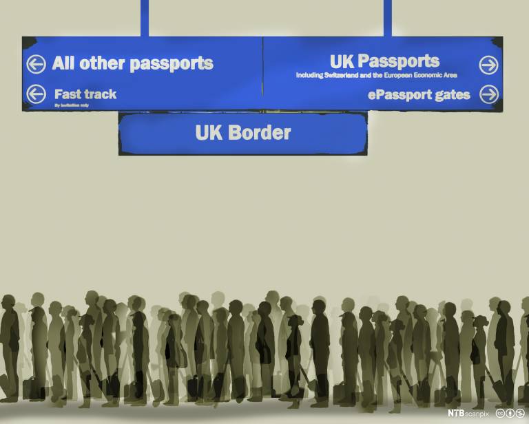 Immigration queue