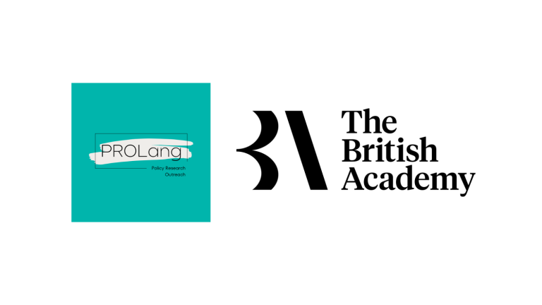 PROLang and British Academy logos