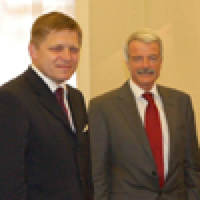 Robert Fico, Slovak Prime Minister, and UCL Provost, Malcolm Grant…