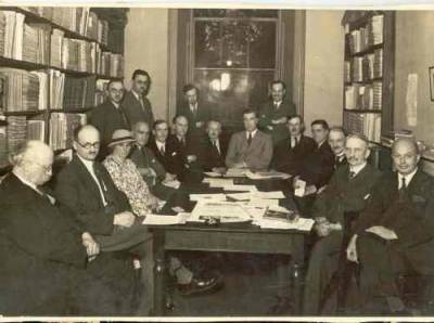 A meeting of teachers of Slavonic subjects, probably in 1934-35…