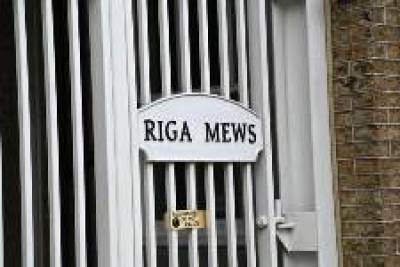 Riga Mews gate…