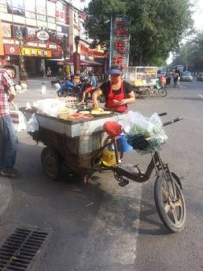 Street seller…