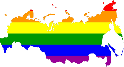 LGBTQ map of Russia