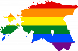 LGBTQ map of Estonia
