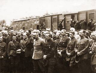 Piłsudski, Petlura Polish and Ukrainian Officers 1920
