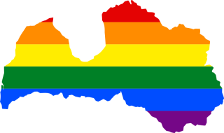 LGBTQ map of Latvia