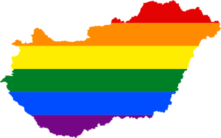 LGBTQ map of Hungary