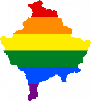 LGBTQ map of Kosovo